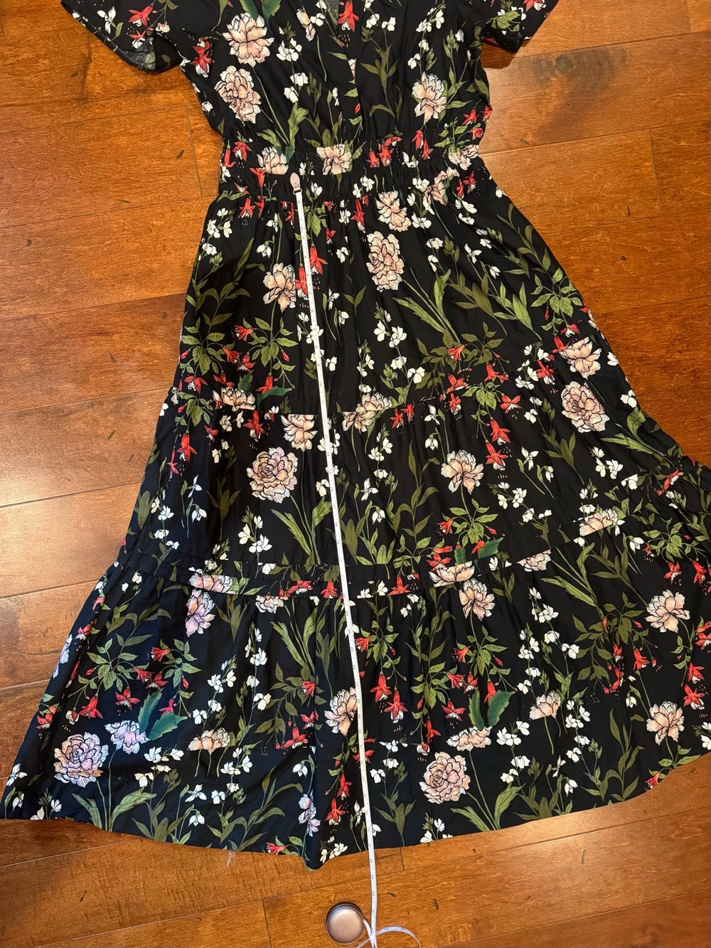 NWOT Anthropologie Summerset Dress Pink & Green Floral - Picture 4 of 8